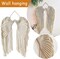 Macrame Wall Hanging Tapestry, Macrame Woven Boho Angel Wings Tapestry with Long Tassels, Bohemian Cotton Handmade Home Decor for Wedding, Office, Living Room, Bedroom
